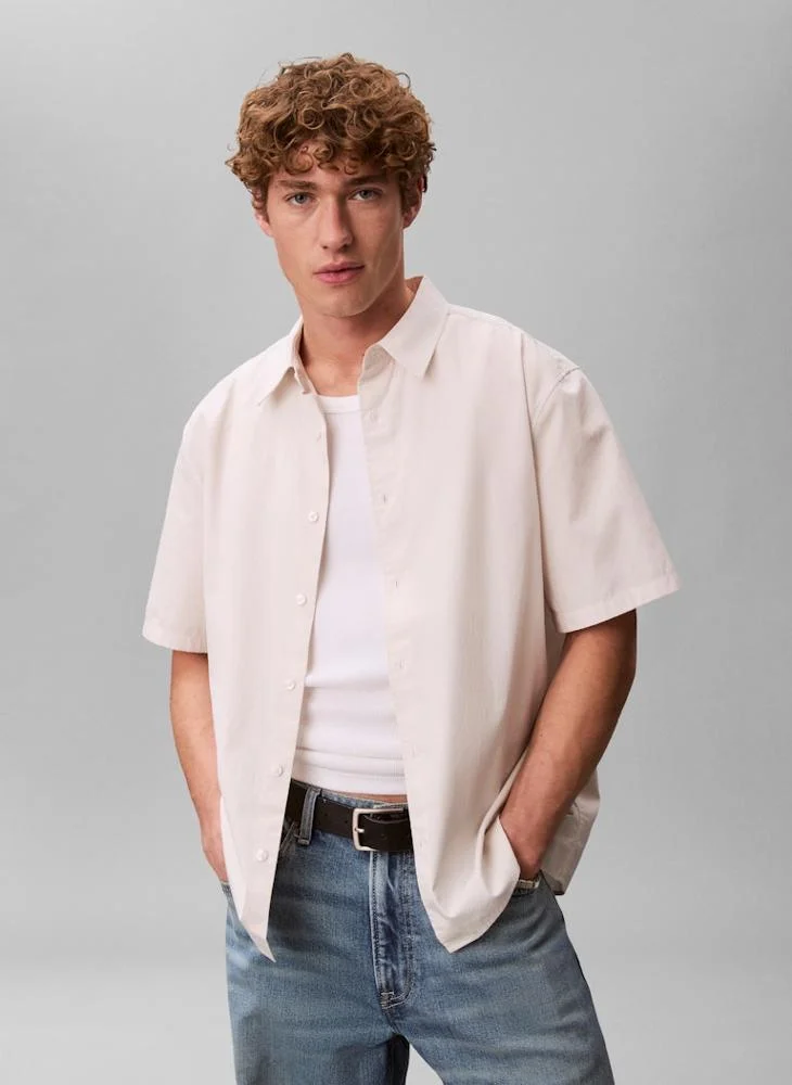 Calvin Klein Jeans Solid Poplin Boxy Relaxed Shirt